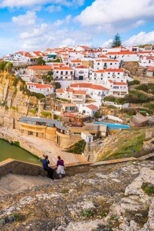 From Lisbon: Tour Sintra, Pena Palace, Regaleira and Cascais - Pena Palace gardens: the hilltop views and the one timing problem