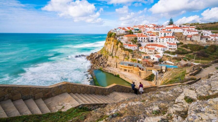 From Lisbon: Tour Sintra, Pena Palace, Regaleira and Cascais - Cabo da Roca: the westernmost edge with real cliff energy