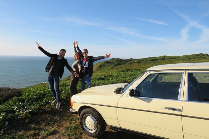 Pena Palace & Sintra Full Day -Private Tour in Classic Car - Azenhas do Mar: seaside cliffs and the ocean pool view