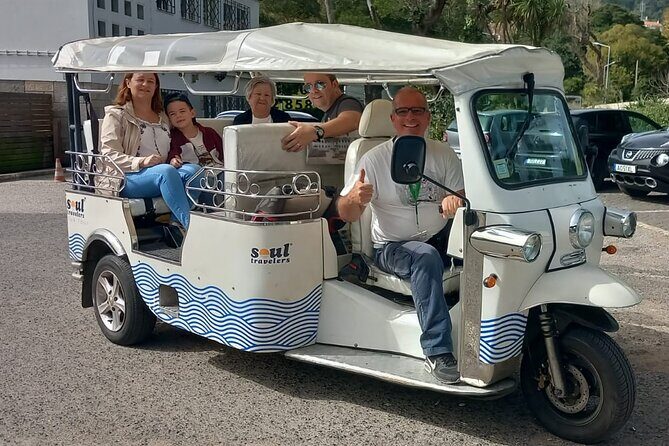 Private Tour Sintra, Palaces and Mountain Tuk Tuk(2 to 6 people) - Pena Palace at the top: bright colors, legends, and photo time