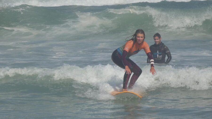 Sintra: 2-Hour Private Surf Lesson at Praia Grande - The 2-hour flow: warm-up, safety, surf, then how to improve