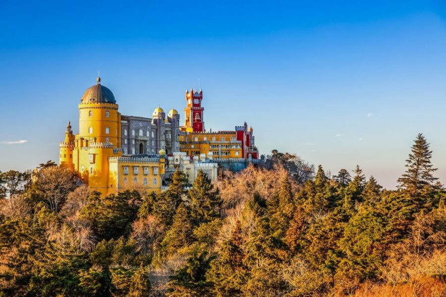 Sintra: Pena Palace and Park Entrance Ticket - The palace approach: Baron of Eschwege and that ramp that sets the tone